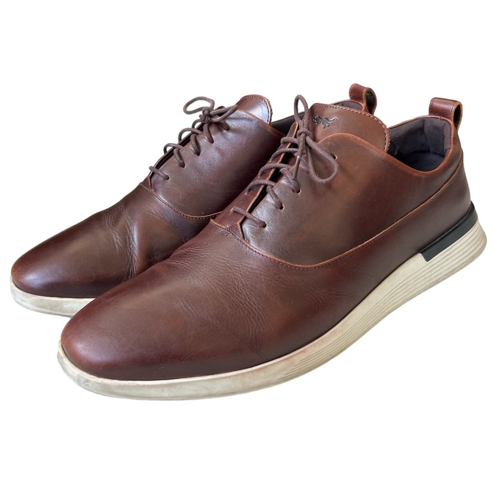 Wolf & Shepherd Brown Leather Casual Lace-Up Shoes